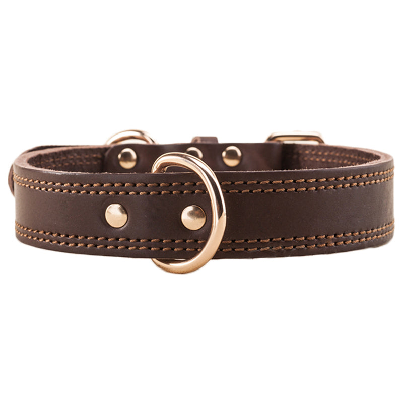 Cowhide Dog Collar Leather Medium and Large breeds
