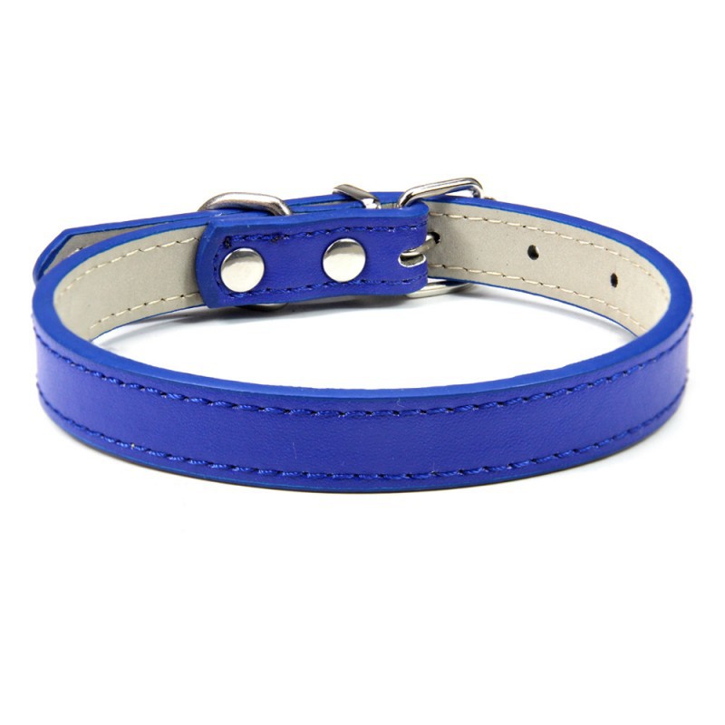 Pet premium PU leather collar, durable and moisture resistance