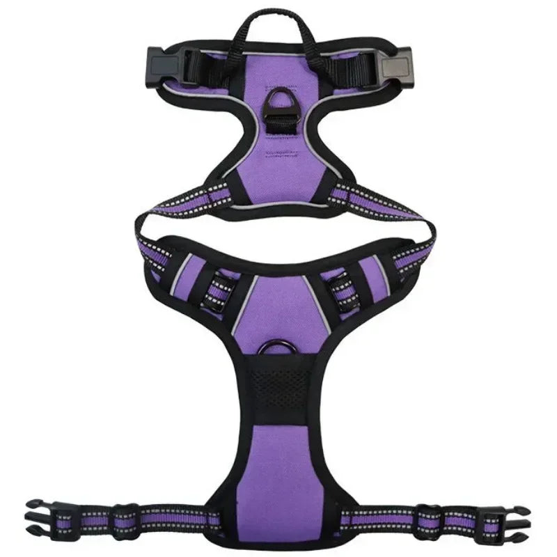 Reflective Adjustable Breathable Vest Chest Strap for dogs
