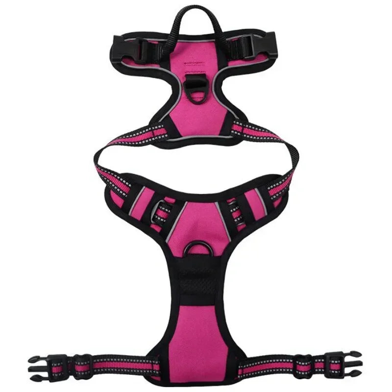 Reflective Adjustable Breathable Vest Chest Strap for dogs