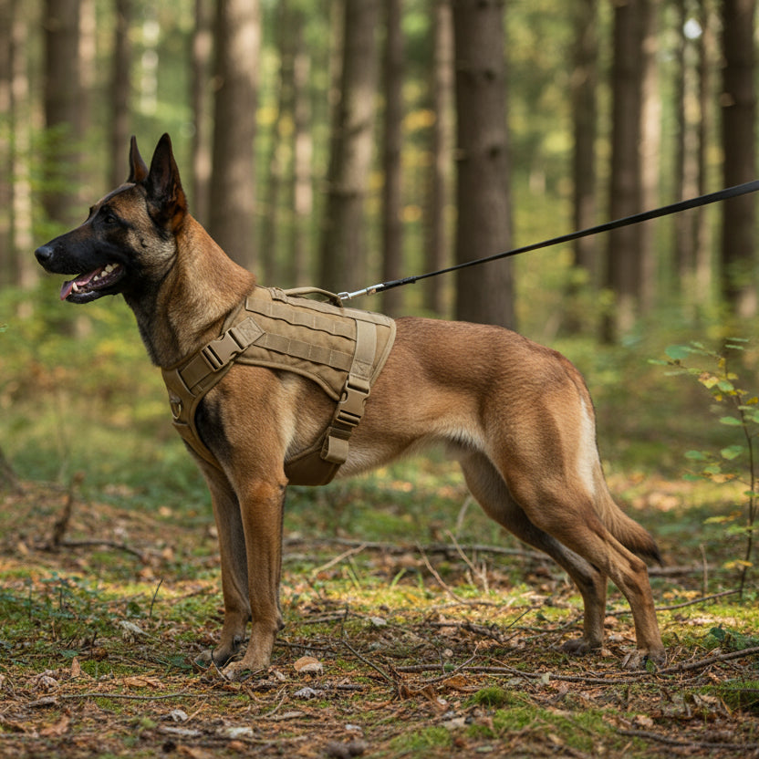 Adjustable tactical dog harness vest for medium to large dogs