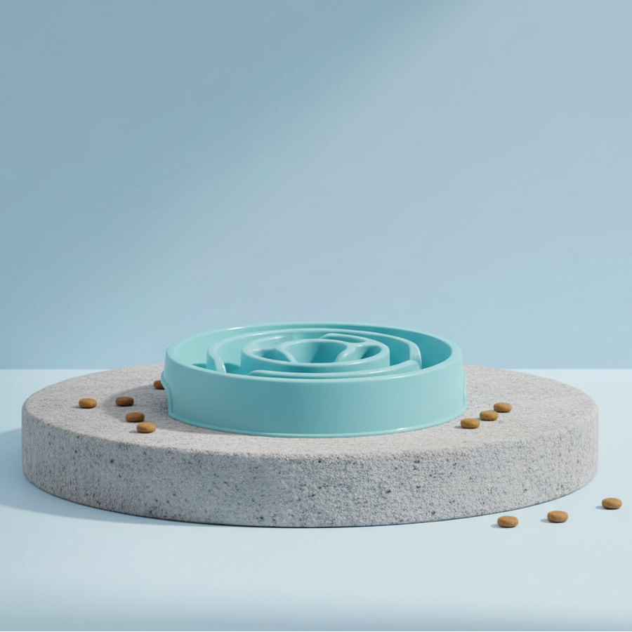Plastic slow feeder bowl, non-Slip, maze design