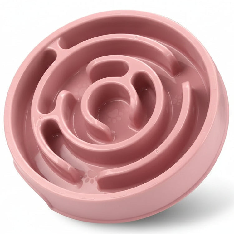 Plastic slow feeder bowl, non-Slip, maze design