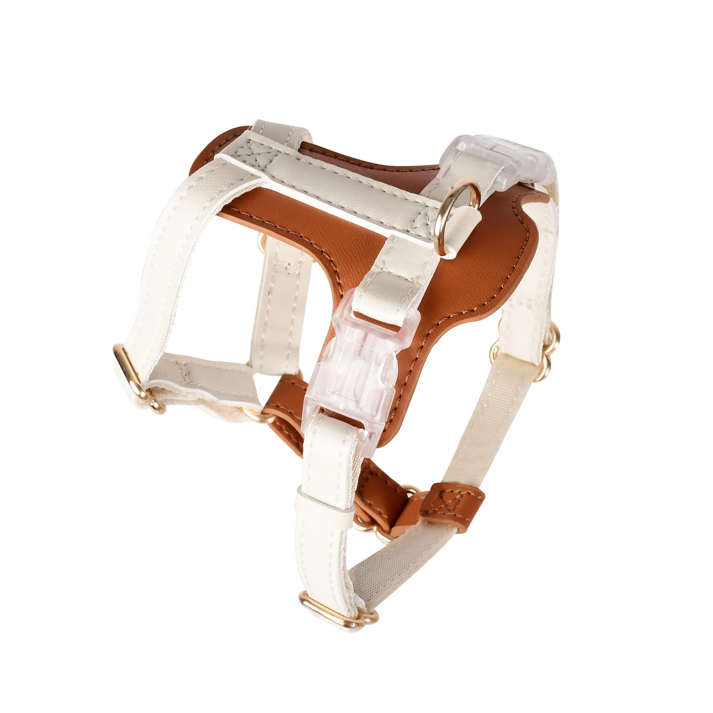 PU Leather harness & leash adjustable for small dogs and cats