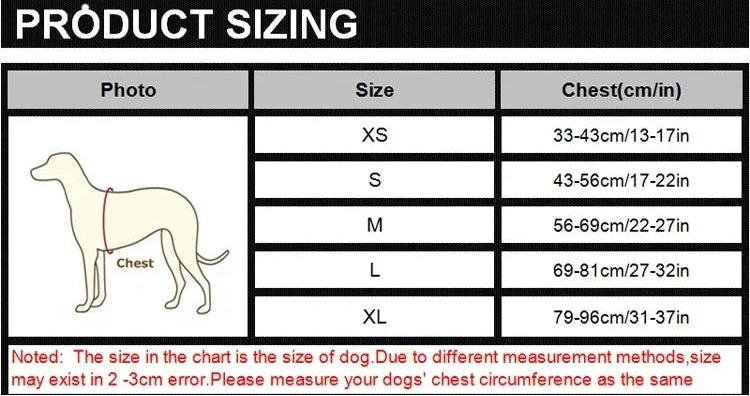 Reflective Adjustable Breathable Vest Chest Strap for dogs