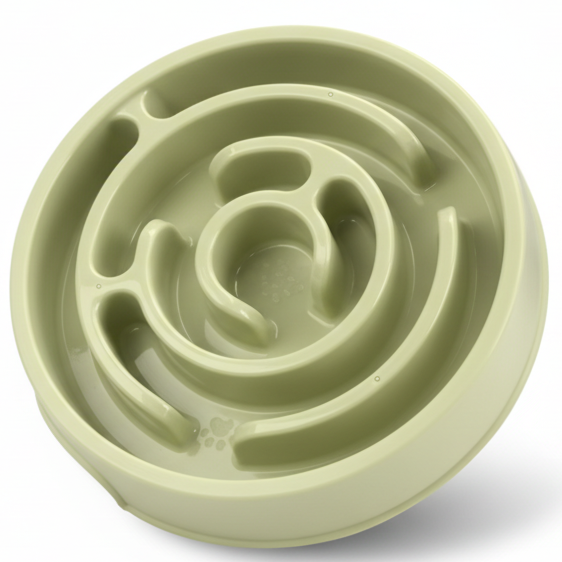 Plastic slow feeder bowl, non-Slip, maze design