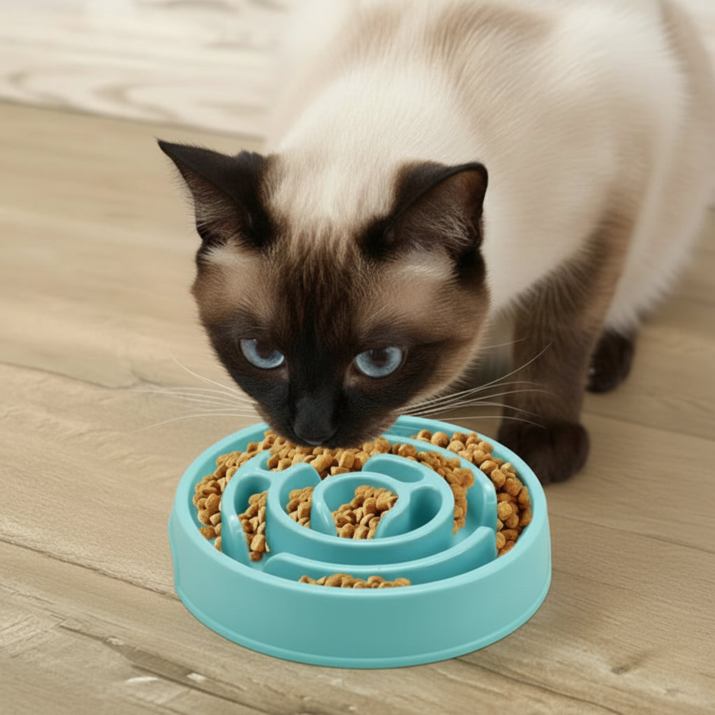 Plastic slow feeder bowl, non-Slip, maze design