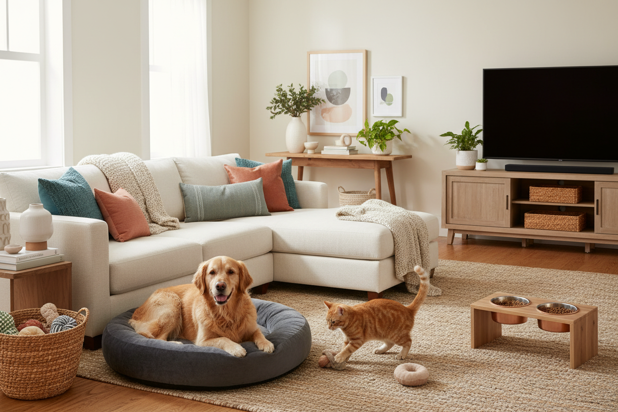 Bannière produits pour animaux et articles pour la maison