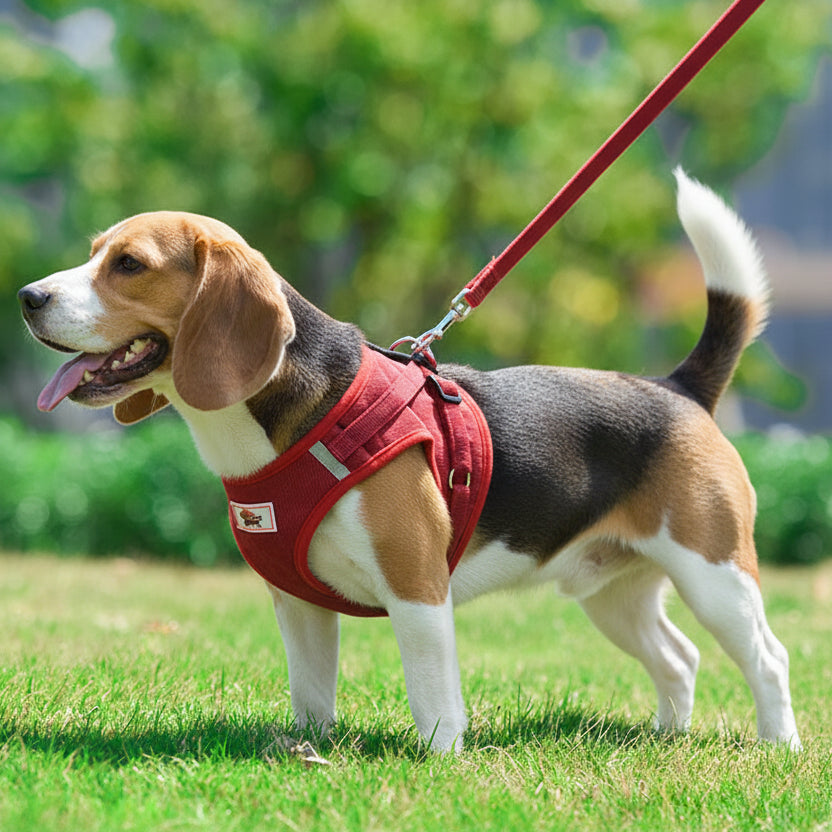 Nylon reflective breathable dog harness