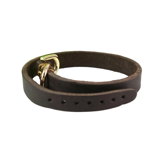 Adjustable genuine Leather dog collar for small Dogs