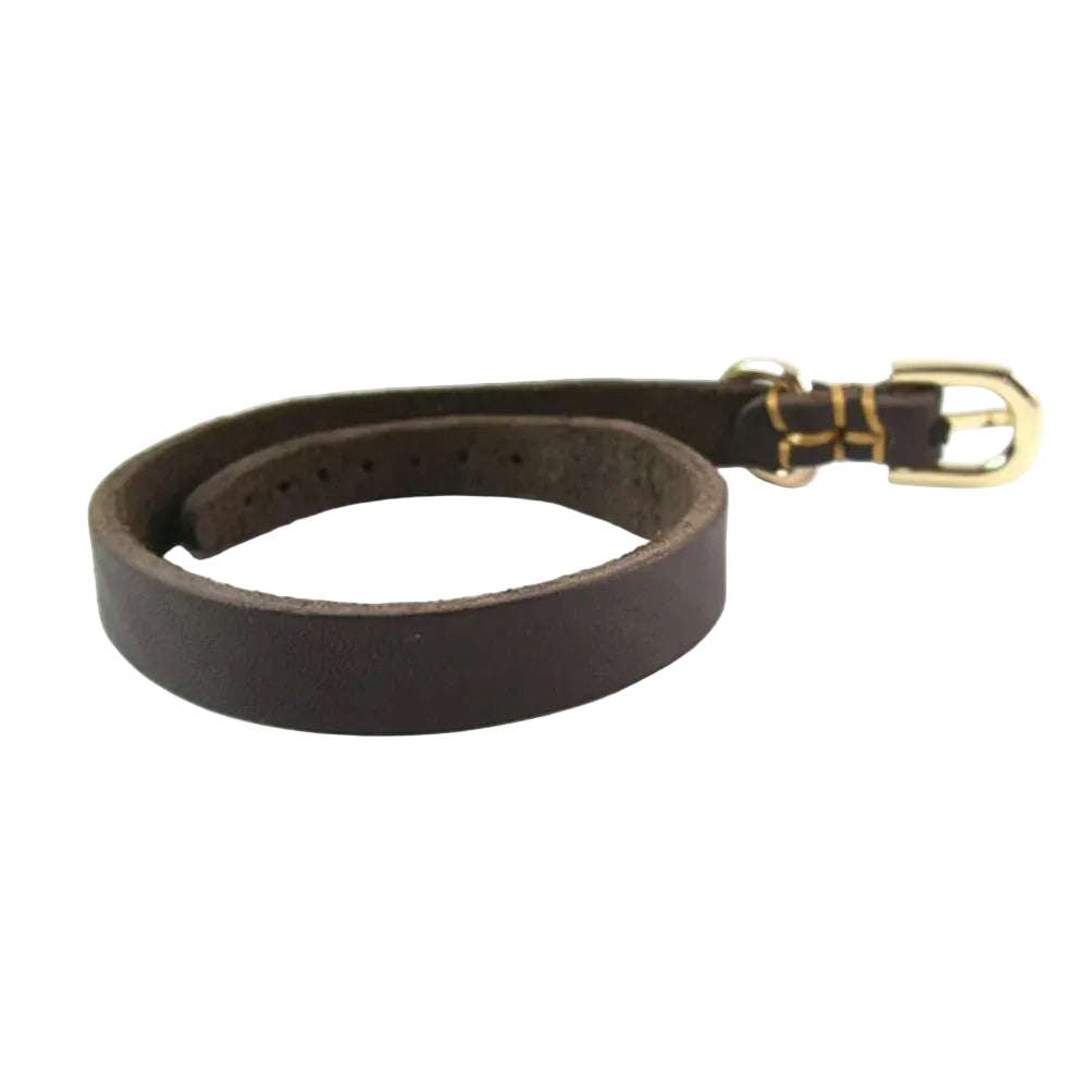 Adjustable genuine Leather dog collar for small Dogs