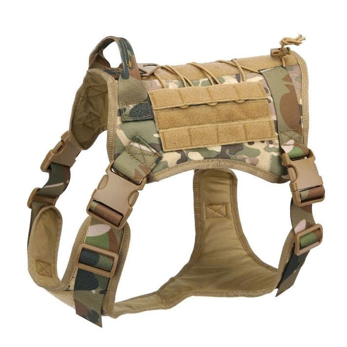 Adjustable tactical dog harness vest for medium to large dogs