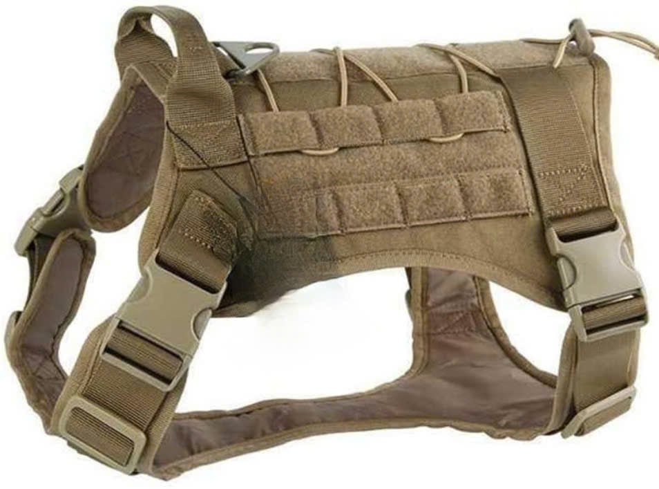 Adjustable tactical dog harness vest for medium to large dogs